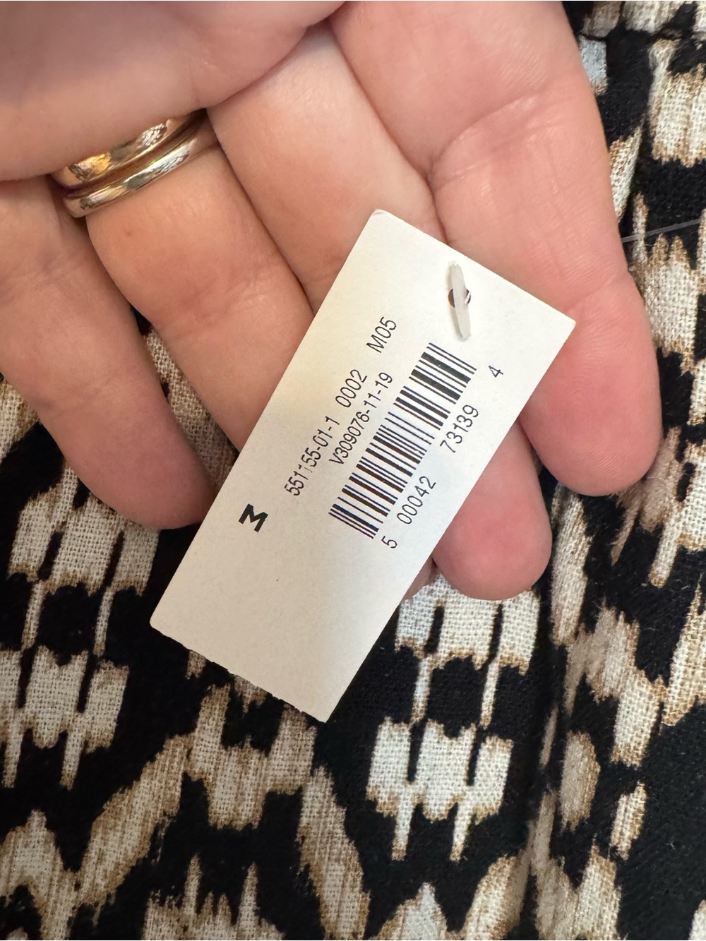 NWT Old Navy Geometric Print Linen Blend Summer Ankle Pants MEDIUM #T - Picture 12 of 12